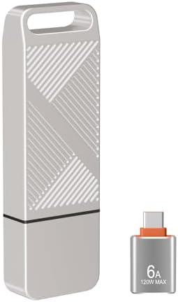 EASTBULL 256 GB High-Speed USB 3.0 Flash Drive with USB C Adapter & Keychain – Sleek Metal Design for Ultimate Portability, Fast Data Transfers, and Enhanced Compatibility for All Devices