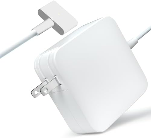 Advanced 45 W T-Tip Charger for Mac Book Air A1436 A1466 A1465 – Rapid Charge Power Adapter for 11″ & 13″ Retina Laptops – CE/FCC/ROHS Certified Safety, Robust Construction, and 6 ft Cord for Exceptional Portability and Convenience