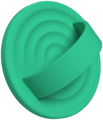 Emerald Green Magnetic Phone Grip for i Phone – Premium Silicone Loop Holder Compatible with Mag Safe | Ergonomic, Removable Ring for Secure Handling & Chic Style | Ideal for i Phone 12/13/14/15/16 Pro Max/Plus Models