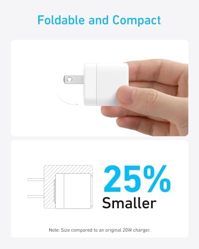 Anker Dual Pack 20 W USB-C Fast Charger Block with Cable – High-Efficiency Compact Charging Solution for i Phone 16/15, Galaxy, Pixel, i Pad Pro/Air/Mini – Safe, Portable Power Adapter for All Your Devices