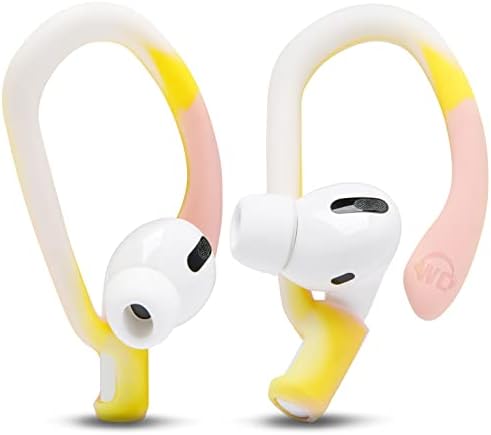 Patented WC Hook Z – Upgraded Over-Ear Hooks for Air Pods Pro 1, 2 & Air Pods 1, 2, 3 | Secure Fit Earbud Accessories with Unique Left & Right Design | Two Size Pairs Included | Winter White | Premium Quality by Wicked Cushions for Maximum Comfort and Stability