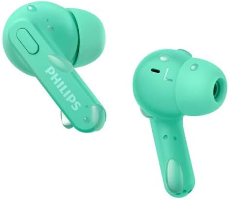 Revolutionize Your Audio Experience with PHILIPS True Wireless Earbuds – Advanced Bluetooth 5.3 Headphones Featuring 13 mm Drivers and AI Mic for Crystal-Clear Calls, IPX4 Waterproof Design for Active Lifestyles, 15 Hours of Playtime, Ultimate Compatibility with i Phone, Android & All Bluetooth Devices in Sleek White Finish
