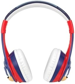 Sonic the Hedgehog Bluetooth Headphones for Kids – Safe Volume-Limited Over-Ear Design with Built-In Mic for Effortless Hands-Free Calls, Perfect for School, Travel, and Home Use – Dual Connectivity with Aux Cord for Ultimate Comfort and Versatile Listening