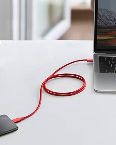 Anker Premium Nylon Braided USB C to Lightning Cable – 6 FT Durable MFi Certified Charger for i Phone 14 and More – Fast Charging & High-Speed Data Transfer Cable for Ultimate Connectivity