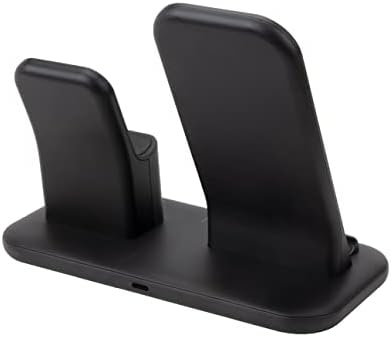 Transform Your Device Charging with Scosche CSQ3 N1-SP 3-in-1 Qi-Certified Wireless Charging Dock – Rapid Power for Smartphones, Apple Watch & Earbuds, Sleek Compact Design Ideal for Home or Office Use, Enhanced Compatibility & Cordless Convenience