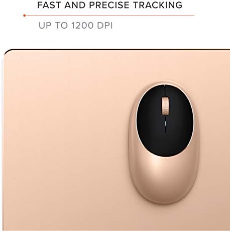 Satechi M1 Wireless Bluetooth Mouse – USB-C Rechargeable, Sleek Compact Design for Mac & Windows, Ultimate Portability for i Phone, i Pad Pro, Mac Book & More – Stylish Silver Finish for Effortless Connectivity and Comfort