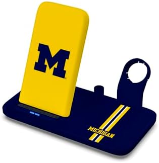 SOAR NCAA 4-in-1 Wireless Charging Docking Station: Rapid Charge Solution for i Phone, Apple Watch, Air Pods & Apple Pencil – Official NCAA Design for Ultimate Fan Experience and Device Compatibility