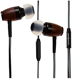 Symphonized DRM Premium Genuine Wood Noise-Isolating Earbuds with Mic – Superior Sound Quality & Comfort for i Phone and More, Perfect for Music Lovers and Gamers