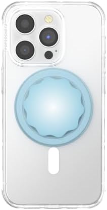 Mag Safe-Compatible Floral Pop Socket Grip & Kickstand – Elegant Blue Molded Design for Enhanced Smartphone Security – Hands-Free Viewing & Wireless Charging Accessory – Ultimate Durability & Style for Everyday Use