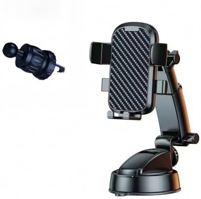 Universal Retractable Dashboard Phone Holder – Adjustable Mount for Smartphones with 360-Degree Rotation – Enhanced Safety for Hands-Free Navigation & Music Streaming – Sturdy, Easy-to-Clean Design Compatible with Most Devices – Perfect for Cars & Trucks – Experience Optimal Convenience on the Road