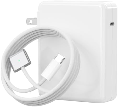 Ultra-Fast 140 W USB Type-C Charger for Mac Book Pro & Air (2021-2025) – Robust Power Adapter with 6.6 FT Magnetic Cable & LED Charging Indicator – Engineered for M1 to M4 Series Efficiency & Durability – Optimal Performance for Home, Office, and Travel