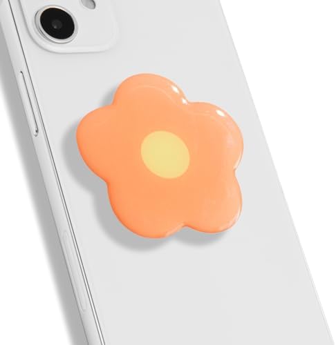 Vibrant Violet Daisy Mag Safe-Compatible Collapsible Phone Grip Stand – Stylish and Portable Mobile Accessory for Effortless Control and Enhanced Stability