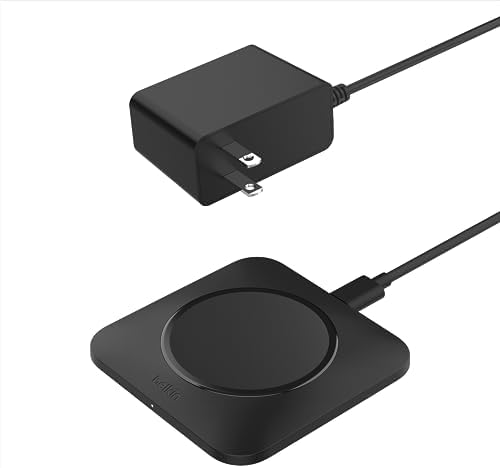 Belkin Boost Charge Pro 15 W Universal Easy Align Wireless Charging Pad – Fast Qi Charger with Large Surface for Effortless Device Compatibility, Ideal for Apple i Phone, Samsung Galaxy, and Air Pods Pro, Stylish Black Design for Home or Office Use