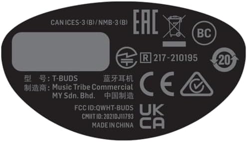 Experience True Wireless Freedom with Behringer T-BUDS High-Fidelity Bluetooth Earbuds – Active Noise Cancellation and Ergonomic Comfort for Unmatched Audio Quality and On-the-Go Convenience