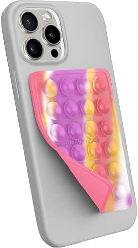 Premium Silicone Suction Phone Mount for i Phone & Android – Hands-Free Holder for Tik Tok, Selfies & Fidgeting – Versatile Shower Mirror & Smooth Surface Compatibility – Stylish Chocolate Finish for Enhanced Functionality and Aesthetic