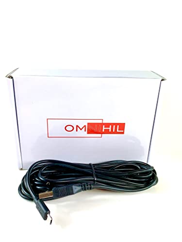 OMNIHIL 15 FT High-Speed Micro-USB 2.0 Cable: Ultimate Compatibility with Hypergear 20000 m Ah Power Bank Model 1545 B – Versatile Charging Solution with OVP OCP SCP Protection for Enhanced Durability and Performance