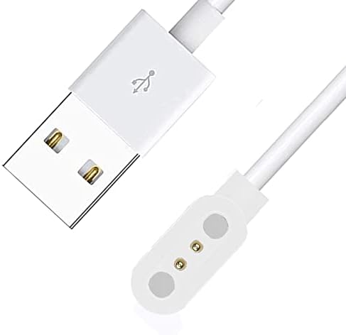 Effortless Power: Dual-Pack Basznrty S52 Smart Watch Magnetic USB Charging Cables – Fast Charging Solution in Black & White for Ultimate Versatility and Style – Essential Smartwatch Accessory for Seamless Connectivity and Fitness Tracking