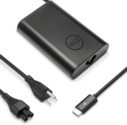 High-Efficiency 65 W USB-C Power Adapter for Dell Laptops – Universal Compatibility with Latitude & XPS Series – Fast Charging for Enhanced Performance and Durability – Ideal for Home and Office Use – Meets OEM Standards – 24/7 Customer Support
