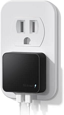 Nekmit 40 W Dual Port USB C Wall Charger – Fast Charging Adapter for i Phone 14/14 Pro/Pro Max, Galaxy, Mac Book Air & More – Slim, Portable Design with Enhanced Compatibility and Safety Features for Home, Office, and Travel