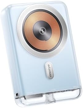 Transparent Magnetic Power Bank 10,000 m Ah – 20 W Fast Charger with Enhanced Grip for i Phone 12-16 Series – Dual USB-C Ports for Multi-Device Charging – Sleek, Travel-Friendly Design for All-Day Power – Reliable Safety Features & Aesthetic Appeal for Modern Users