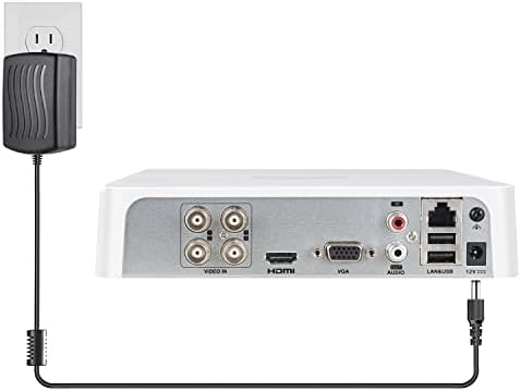 UL Certified 4-Pack 12 V 2 A Power Supply Adapter – High-Efficiency AC to DC Converter for CCTV, NVR, and LED Systems – Versatile 5.5 mm x 2.1 mm Plug for Uninterrupted Power Supply for Security and Lighting Solutions