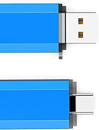 TOPESEL 128 GB Waterproof USB C Flash Drive – Dual USB 3.0 A & Type C Thumb Drive for Seamless Data Transfer on Computer, Mac, Smartphone & Tablet – Compact, Durable OTG Storage Solution for Professionals and Students