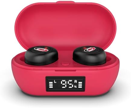 Carolina Hurricanes SOAR NHL True Wireless Earbuds v.7 – Premium Bluetooth 5.0 Earbuds for Sports Enthusiasts with Superior Sound Quality and Unmatched Comfort, Perfect for Game Day and Everyday Use