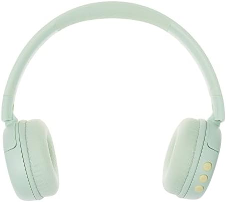 Kid-Safe Bluetooth Headphones in Vibrant Green – Buddy Phones POP for Young Listeners with Volume Limiting & Built-In Microphone – Portable & Foldable Design for Ultimate Comfort in Online Learning, Gaming, and Music Enjoyment – Compatible with i Phone, i Pad, Tablets, and PCs