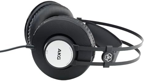 Experience Unmatched Audio Precision with AKG K72 Professional Closed-Back Studio Headphones – Lightweight Over-Ear Design for Exceptional Sound Isolation and Comfort, Featuring 40 mm Drivers for Accurate Mixing and Immersive Listening, Adjustable Fit for Long Sessions, and Detachable Cable for Versatile Compatibility