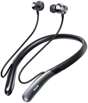 Revolutionary Neckband Bluetooth Headphones with CVC8.0 Noise Cancellation – 35 Hours of Uninterrupted Playtime, IPX5 Sweatproof Design, Magnetic Earbuds for Active Lifestyles – Effortless Pairing and Maximum Comfort for Daily Use