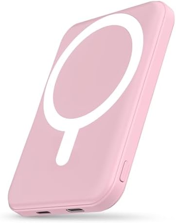 Podoru Mag Safe 5000 m Ah Portable Power Bank – Wireless Magnetic Charger with 20 W PD Fast Charging for i Phone 12 to 16 Series – Sleek, Lightweight Design for Effortless On-the-Go Charging – Includes Type-C Cable for Enhanced Versatility and Compatibility