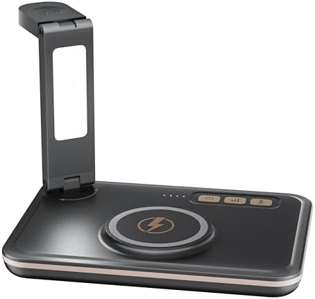 Dual-Device Magnetic Wireless Charging Station & Elegant Book Light for Apple i Phone 12-16 Series, Air Pods Pro, and Apple Watch – Innovative 2-in-1 Solution for Home, Office, and Travel with Enhanced Speed and Compatibility Embrace the future of charging with our innovative Dual-Device Magnetic Wireless Charging Station, designed for seamless compatibility with the latest Apple i Phone models 12 through 16, Air Pods Pro, and all Apple Watch versions. This sophisticated 2-in-1 charging hub not only powers your phone and smartwatch simultaneously at optimal speeds but also features an elegant integrated book light with customizable settings for perfect illumination. Engineered for modern lifestyles, its non-slip silicone base ensures stability while built-in magnets guarantee precise alignment for efficient charging. The ultra-lightweight and space-saving design adapts effortlessly to any environment, be it your bedside table, office desk, or travel bag. With safety features like temperature control and over-voltage protection, enjoy peace of mind while charging. This versatile device is an ideal gift for any occasion, ensuring your loved ones experience the perfect blend of functionality and style.