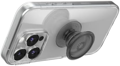 Mag Safe-Compatible Glitter Pop Socket Phone Grip & Stand – Stylish Clear Kickstand for Secure Wireless Charging and Effortless Media Viewing, Essential Cute Accessory for Enhanced Mobile Experience