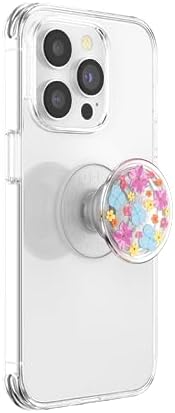 Mag Safe-Compatible Glitter Pop Socket Phone Grip & Stand – Stylish Clear Kickstand for Secure Wireless Charging and Effortless Media Viewing, Essential Cute Accessory for Enhanced Mobile Experience