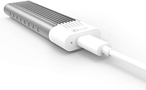 Transform Your Storage Experience with j5 create USB-C to M.2 NVMe SSD Enclosure – Achieve Lightning-Fast 10 Gbps Data Transfer via USB 3.1 Gen 2, Thunderbolt 3 Compatible Adapter for 2230, 2242, 2260, 2280 M.2 SSDs – Tool-Free Setup with Included 12” Cable for Effortless Connectivity and Enhanced Workflow Efficiency!