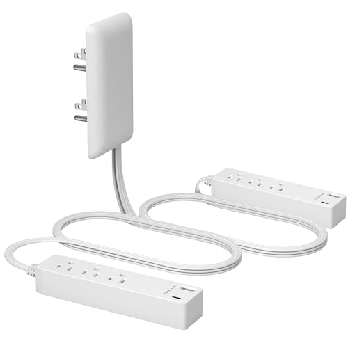 Elevate Your Power Management with the LIDER Ultra-Thin Outlet Extender – 3 Receptacles, 12 W USB Type-A & USB Type-C Charging Ports, Compact Flat-Face Design, 3 ft Cord, ETL-Listed Safety Assurance, Perfect for Home and Office Use
