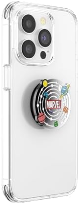 Marvel Captain America Mag Safe Pop Socket Grip – Secure Enamel Phone Holder with Kickstand, Wireless Charging Ready, Lightweight Design for Ultimate Usability and Marvel Fandom Style