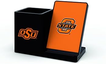 NCAA Unisex Fast Wireless Charging Stand & Desk Organizer – Stylish Multi-Device Charger for Sports Enthusiasts, Efficient Workspace Solution with Built-in Accessory Compartments