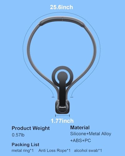 Magnetic Neck Phone Holder for Recording，POV Cell Phone Stand for Video Vlog Selfie,Hands Free Chest Tripod Mount for iPhone 16/15/14/13/12 (Magnetic Version) – Enhanced Compatibility and Speed