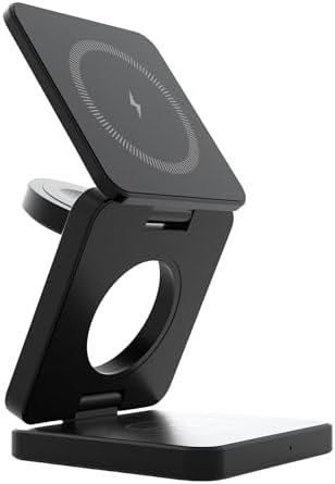 Revolutionize Your Charging Experience with the 2025 3-in-1 Fast Magnetic Foldable Wireless Charger – Premium Aluminum Dock for i Phone 12/13/14/15/16 & Air Pods, Compatible with All Smart Watches – Sleek, Portable Design for Effortless Power Delivery and Enhanced Device Organization