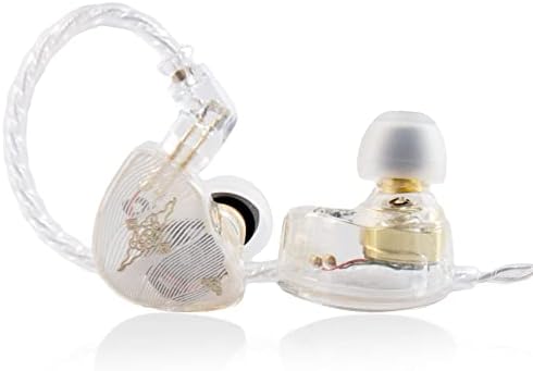 YINYOO TANGZU Wan er S.G High-Fidelity In-Ear Monitors – Exceptional 10 mm Dynamic Driver Earbuds with Ergonomic Comfort Design, Detachable Cable, Integrated Microphone – Perfect for Audiophiles, Musicians & Sound Lovers in Vibrant Blue Finish for Unmatched Audio Performance