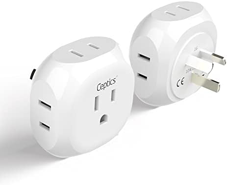 Ultimate Compact Travel Power Adapter for UK & Ireland – Dual USB & USB-C Fast Charger with 3.1 A Output – Type G Plug Converter for Seamless Global Connectivity in Hong Kong, England, Dubai, and Saudi Arabia – Safe, Efficient Design for Smart Travelers