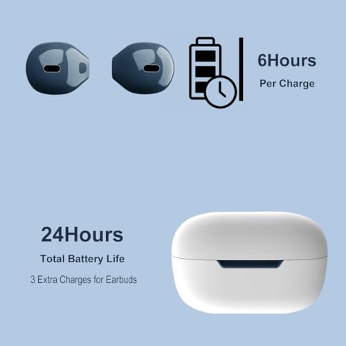 Invisible Mini Bluetooth Earbuds for Small Ears – Ultra-Compact Wireless Earphones with Noise Isolation for Professionals – Fast Charging & Universal Device Compatibility – Ideal for Discreet Audio Enjoyment on the Go