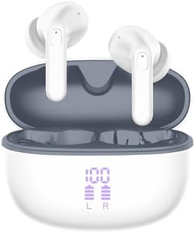 AT&T Essentials True Wireless Bluetooth Earbuds – Experience Unparalleled Sound Quality with Advanced Noise Cancellation, 35-Hour Battery Life, and IPX4 Water Resistance for Active Lifestyles, Featuring Intuitive Touch Controls and Universal Device Compatibility in Stylish Black Finish