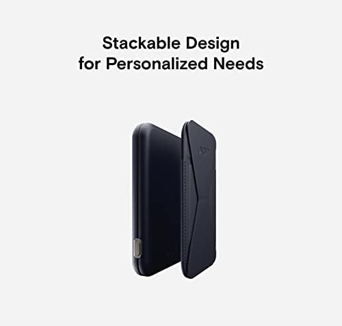 MOFT Magnetic Power Bank – Ultra-Lightweight Wireless Charger with Magnetic USB-C Cable for i Phone 14/13/12 Series, Deep Blue – Effortless Charging, Stackable Design for On-the-Go Power Solutions