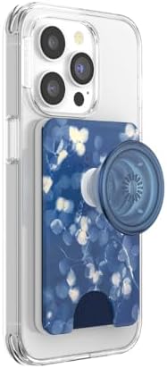 Transform Your Mobile Experience with the Butterfly Pea Blue Pop Sockets Phone Wallet – Stylish Grip, Mag Safe Integration, and Wireless Charging Ready Card Holder for Ultimate Convenience on the Go