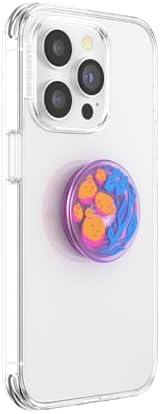 Mag Safe-Ready Tidepool Lava Pop Socket Phone Grip & Stand – Magnetic Hold for Effortless Wireless Charging, Hands-Free Viewing, and Stylish Functionality – Transform Your Mobile Experience with Enhanced Compatibility and Unique Design
