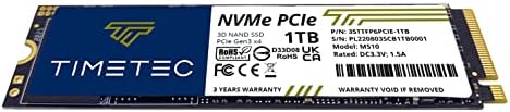 Timetec 512 GB NVMe PCIe Gen3 M.2 2280 SSD – Unmatched Speed and Reliability for Gamers and Creators – Experience Blazing Read Speeds of Up to 2,000 MB/s and Write Speeds of 1,600 MB/s – Perfect Upgrade for Enhanced Performance and Seamless Multitasking in PCs and Laptops – Elevate Your Data Storage with Advanced 3 D NAND Technology for Lasting Durability and Lightning-Fast Transfers – Compact M.2 2280 Form Factor Designed for Effortless Installation and Maximum Compatibility – Transform Your Workflow and Gaming Experience with a High-Performance Solid State Drive That Redefines Speed and Efficiency.