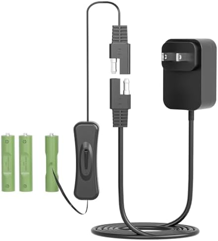 Ultimate AAA Dummy Battery Kit with AC Continuous Power Supply for La Crosse Clocks & 4.5 V Devices – Effortless Plug-and-Play Power Solution for Motion Sensors & Alarm Clocks – Eco-Friendly, Long-Lasting Power Source for Uninterrupted Device Operation