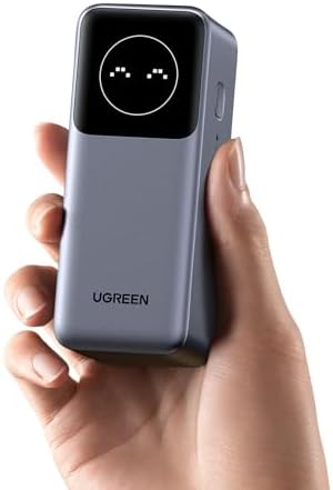 UGREEN Nexode 12000 m Ah Power Bank – 100 W PD & PPS Fast Charging Portable Charger with Smart Display and Dual USB Ports for Maximum Compatibility with i Phone 16, Galaxy S24, Mac Book Air, Steam Deck, and More – Ultimate Charging Solution for Tech Enthusiasts and On-the-Go Professionals